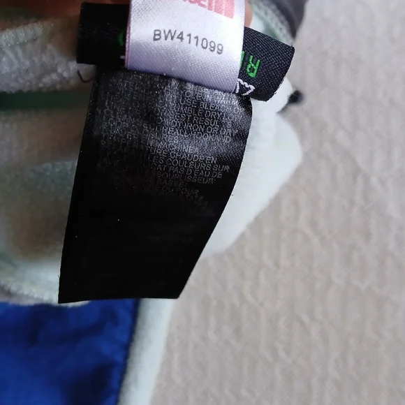 north face ♡ 90s denali blue vintage